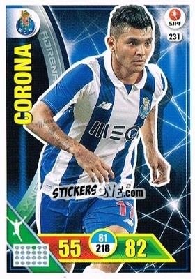 Sticker Jesús Corona - Liga NOS 2016-2017. Adrenalyn XL n. 231 - Panini