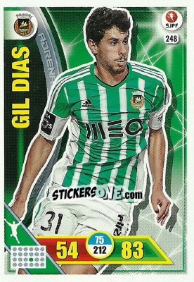 Sticker Gil Dias - Liga NOS 2016-2017. Adrenalyn XL n. 248 - Panini