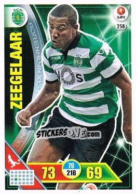 Sticker Marvin Zeegelaar - Liga NOS 2016-2017. Adrenalyn XL n. 258 - Panini
