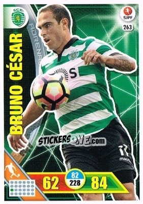 Sticker Bruno César - Liga NOS 2016-2017. Adrenalyn XL n. 263 - Panini