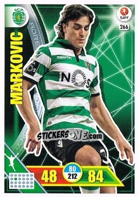 Sticker Lazar Markovic - Liga NOS 2016-2017. Adrenalyn XL n. 266 - Panini