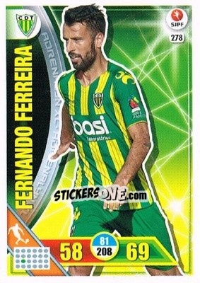 Sticker Fernando Ferreira - Liga NOS 2016-2017. Adrenalyn XL n. 278 - Panini