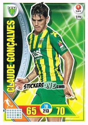 Sticker Claude Gonçalves - Liga NOS 2016-2017. Adrenalyn XL n. 279 - Panini