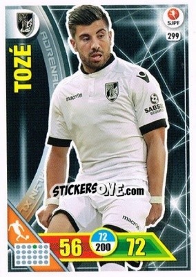 Figurina Tozé - Liga NOS 2016-2017. Adrenalyn XL n. 299 - Panini