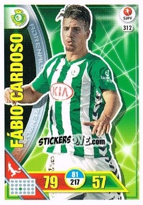 Cromo Fábio Cardoso - Liga NOS 2016-2017. Adrenalyn XL n. 312 - Panini