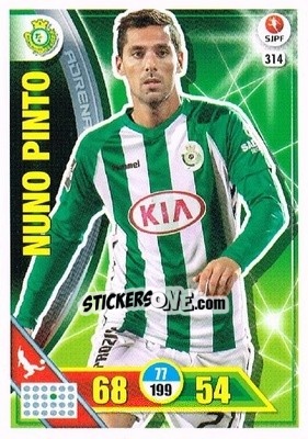 Cromo Nuno Pinto - Liga NOS 2016-2017. Adrenalyn XL - Panini