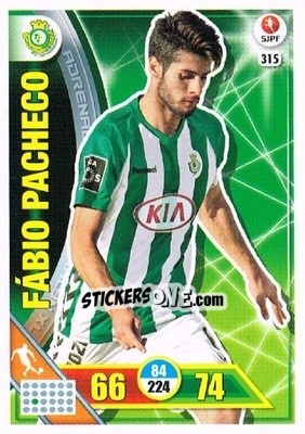Sticker Fábio Pacheco - Liga NOS 2016-2017. Adrenalyn XL - Panini