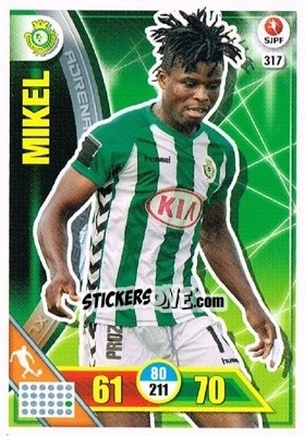 Sticker Mikel Agu - Liga NOS 2016-2017. Adrenalyn XL n. 317 - Panini