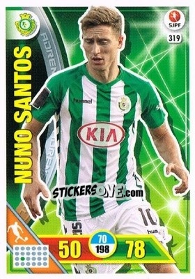 Figurina Nuno Santos - Liga NOS 2016-2017. Adrenalyn XL - Panini