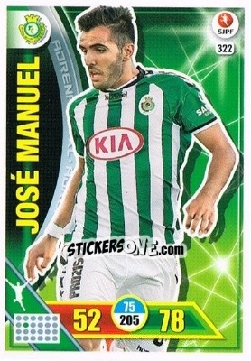 Cromo José Manuel - Liga NOS 2016-2017. Adrenalyn XL n. 322 - Panini
