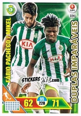 Sticker Fábio Pacheco / Mikel Agu - Liga NOS 2016-2017. Adrenalyn XL n. 324 - Panini