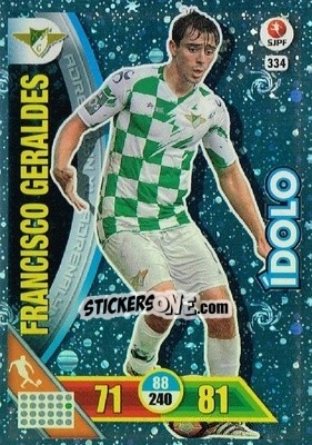 Sticker Francisco Geraldes - Liga NOS 2016-2017. Adrenalyn XL n. 334 - Panini