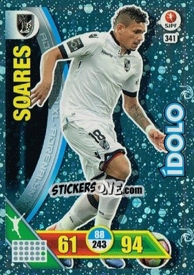 Sticker Soares - Liga NOS 2016-2017. Adrenalyn XL n. 341 - Panini