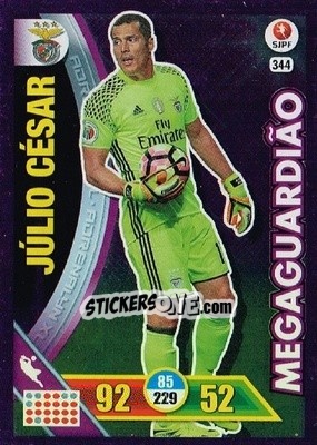 Sticker Júlio César - Liga NOS 2016-2017. Adrenalyn XL n. 344 - Panini