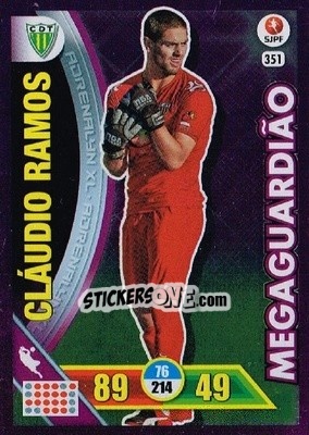 Cromo Cláudio Ramos - Liga NOS 2016-2017. Adrenalyn XL - Panini