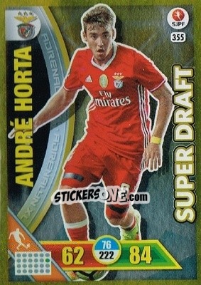 Cromo André Horta - Liga NOS 2016-2017. Adrenalyn XL n. 355 - Panini