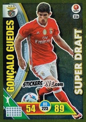 Sticker Gonçalo Guedes - Liga NOS 2016-2017. Adrenalyn XL n. 356 - Panini
