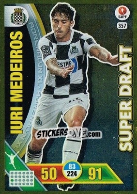 Sticker Iuri Medeiros - Liga NOS 2016-2017. Adrenalyn XL n. 357 - Panini