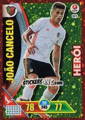 Sticker João Cancelo - Liga NOS 2016-2017. Adrenalyn XL n. 371 - Panini