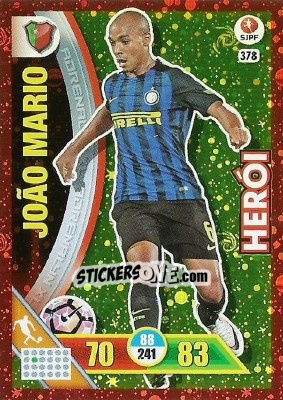 Sticker João Mario - Liga NOS 2016-2017. Adrenalyn XL n. 378 - Panini