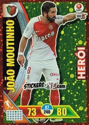 Sticker João Moutinho - Liga NOS 2016-2017. Adrenalyn XL n. 380 - Panini
