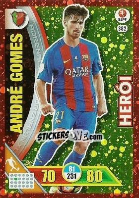 Cromo André Gomes - Liga NOS 2016-2017. Adrenalyn XL - Panini