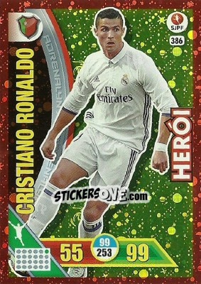 Sticker Cristiano Ronaldo - Liga NOS 2016-2017. Adrenalyn XL n. 386 - Panini