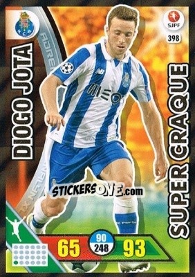 Sticker Diogo Jota - Liga NOS 2016-2017. Adrenalyn XL n. 398 - Panini
