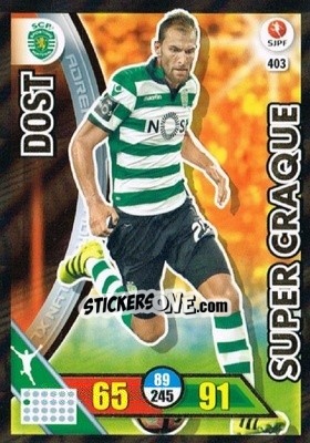 Sticker Bas Dost - Liga NOS 2016-2017. Adrenalyn XL n. 403 - Panini