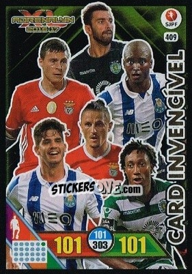 Sticker Card Invencível - Liga NOS 2016-2017. Adrenalyn XL n. 409 - Panini