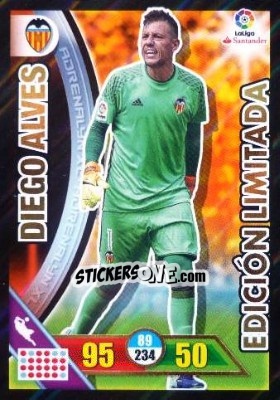 Cromo Diego Alves - Liga Santander 2016-2017. Adrenalyn XL - Panini