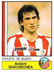 Sticker Goicoechea - Liga Spagnola 1986-1987 n. 5 - Panini