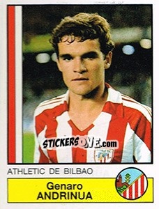Sticker Andrinua - Liga Spagnola 1986-1987 n. 8 - Panini