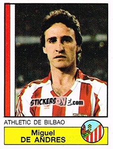 Sticker De Andres - Liga Spagnola 1986-1987 n. 10 - Panini