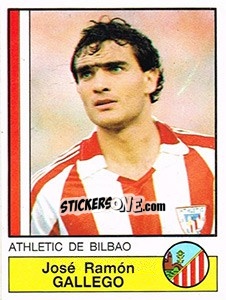 Figurina Gallego - Liga Spagnola 1986-1987 - Panini