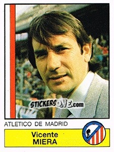 Cromo Vicente Miera - Liga Spagnola 1986-1987 - Panini