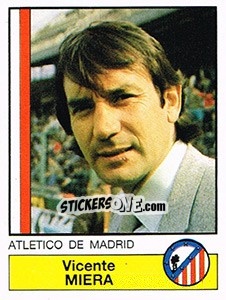 Cromo Vicente Miera - Liga Spagnola 1986-1987 n. 21 - Panini