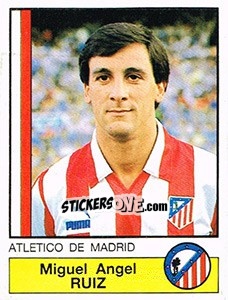 Figurina Ruiz - Liga Spagnola 1986-1987 - Panini