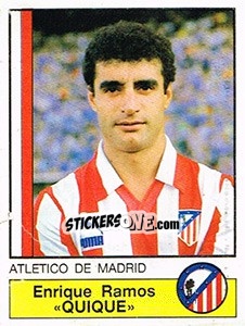 Sticker Quique - Liga Spagnola 1986-1987 n. 26 - Panini