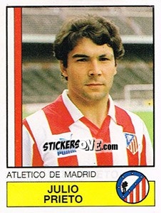 Sticker Julio Prieto - Liga Spagnola 1986-1987 n. 27 - Panini