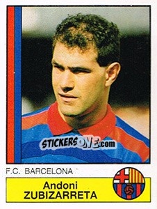 Sticker Zubizarreta - Liga Spagnola 1986-1987 n. 41 - Panini