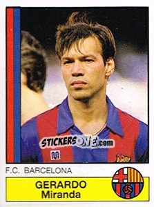 Sticker Gerardo - Liga Spagnola 1986-1987 - Panini