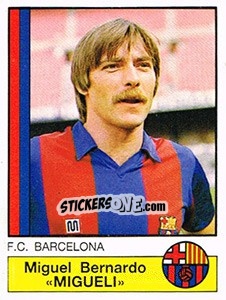 Sticker Migueli - Liga Spagnola 1986-1987 n. 44 - Panini