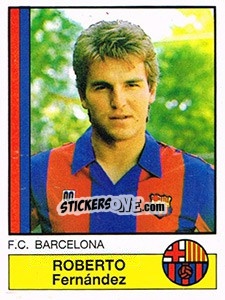 Sticker Roberto - Liga Spagnola 1986-1987 n. 47 - Panini