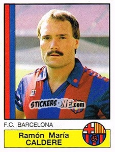 Figurina Calderé - Liga Spagnola 1986-1987 n. 48 - Panini