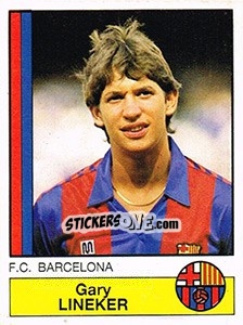 Figurina Gary Lineker - Liga Spagnola 1986-1987 - Panini