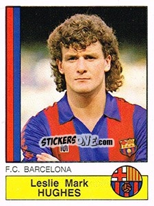 Sticker Mark Hughes - Liga Spagnola 1986-1987 n. 53 - Panini