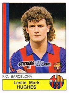 Figurina Mark Hughes - Liga Spagnola 1986-1987 - Panini