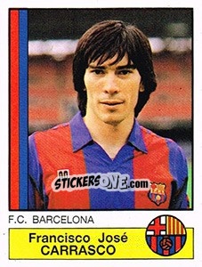 Cromo Carrasco - Liga Spagnola 1986-1987 n. 54 - Panini