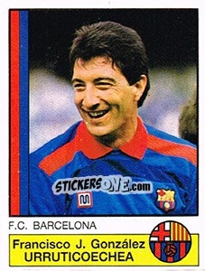 Sticker Urruticoechea - Liga Spagnola 1986-1987 - Panini